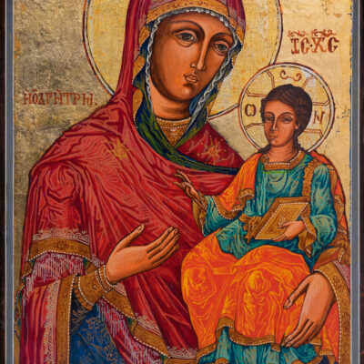 Virgin with Jesus by Katya Bazhlekova