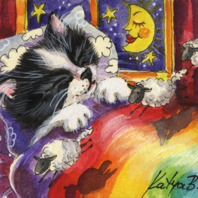 Sleeping Cat by Katya Bazhlekova