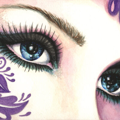 Tattoo eyes by Katya Bazhlekova