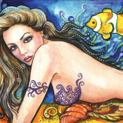 Mermaid on the Sea Bottom - by Katya Bazhlekova