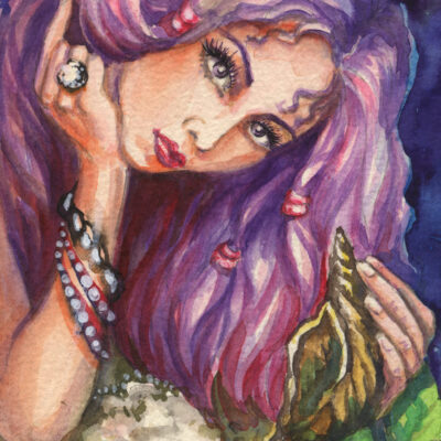 Mermaid with Shell - by Katya Bazhlekova