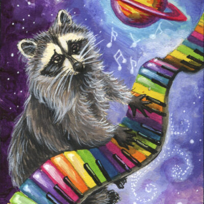 Space Music - Raccoons by Katya Bazhlekova