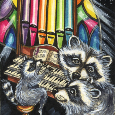 Racoons in the Church by Katya Bazhlekova