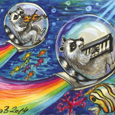 Raccoons in Submarines by Katya Bazhlekova