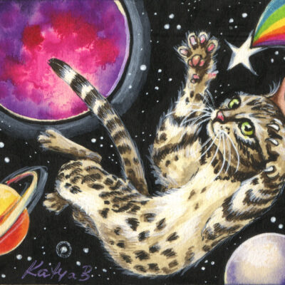 Cat in Space - by Katya Bazhlekova