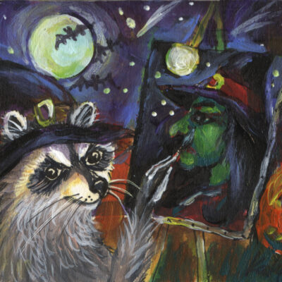 Halloween Painting by Katya Bazhlekova